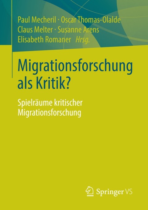 Cover image for book Migrationsforschung als Kritik?