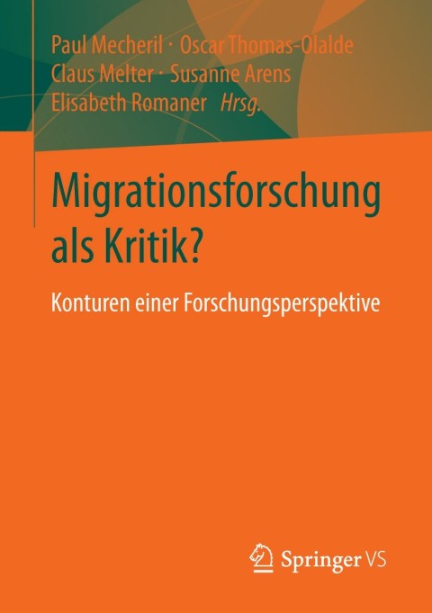 Cover image for book Migrationsforschung als Kritik?