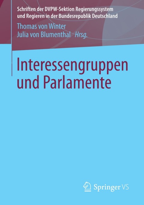 Cover image for book Interessengruppen und Parlamente
