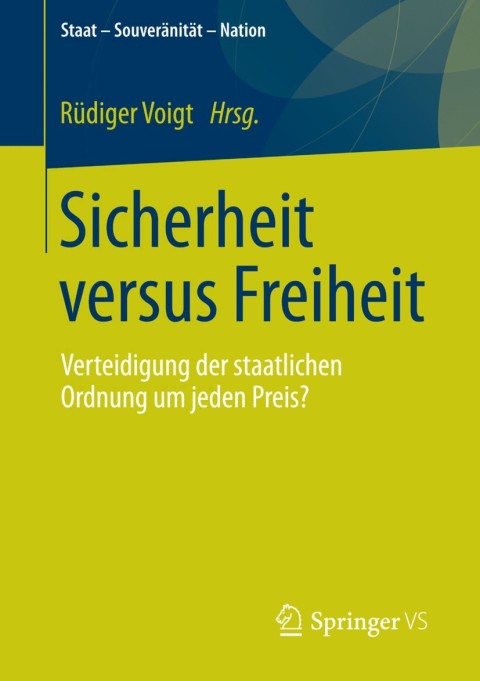 Cover image for book Sicherheit versus Freiheit