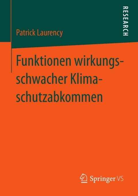 Cover image for book Funktionen wirkungsschwacher Klimaschutzabkommen