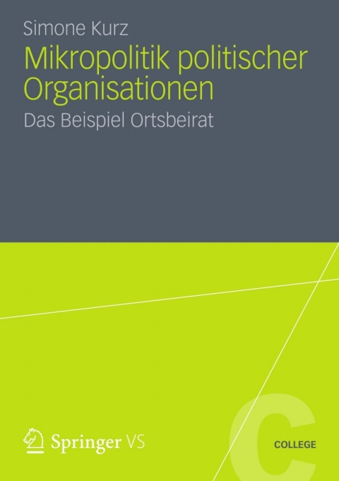 Cover image for book Mikropolitik politischer Organisationen