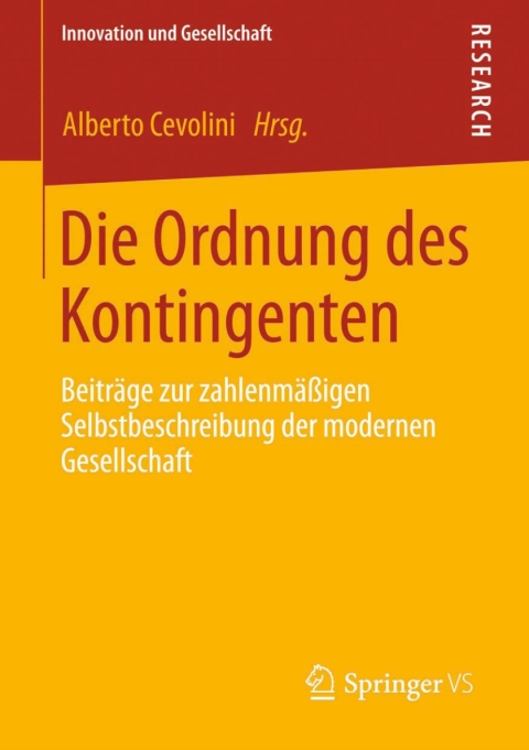 Cover image for book Die Ordnung des Kontingenten