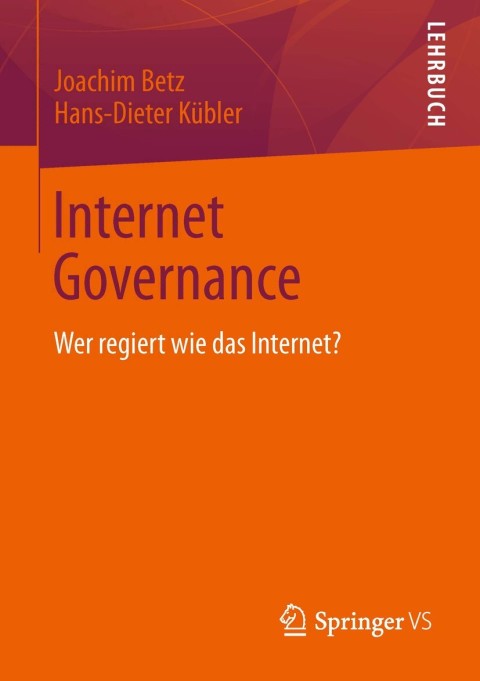 Cover image for book Internet Governance