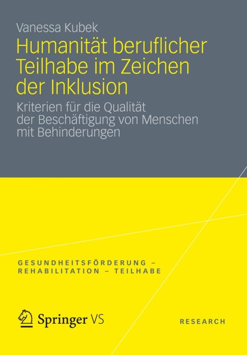 Cover image for book Humanität beruflicher Teilhabe im Zeichen der Inklusion