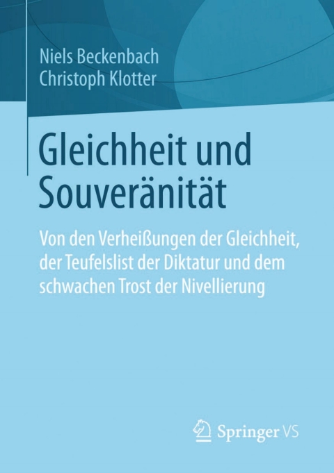 Cover image for book Gleichheit und Souveränität