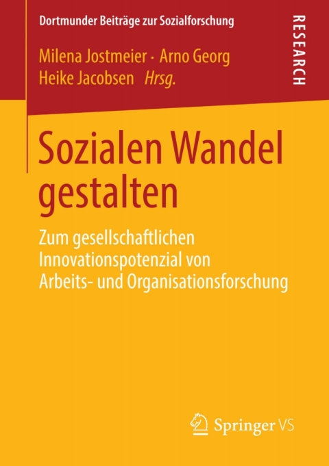 Cover image for book Sozialen Wandel gestalten