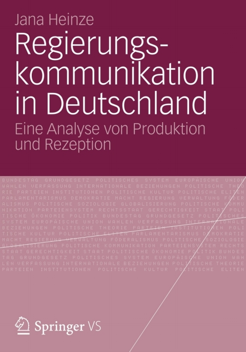 Cover image for book Regierungskommunikation in Deutschland