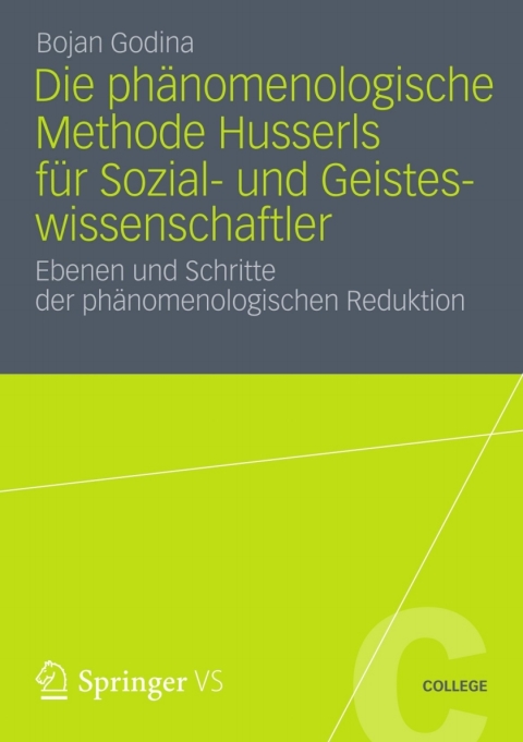 Cover image for book Die Phänomenologische Methode Husserls für Sozial- und Geisteswissenschaftler
