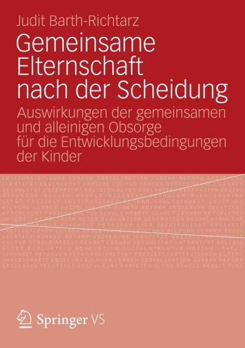 Cover image for book Gemeinsame Elternschaft nach der Scheidung