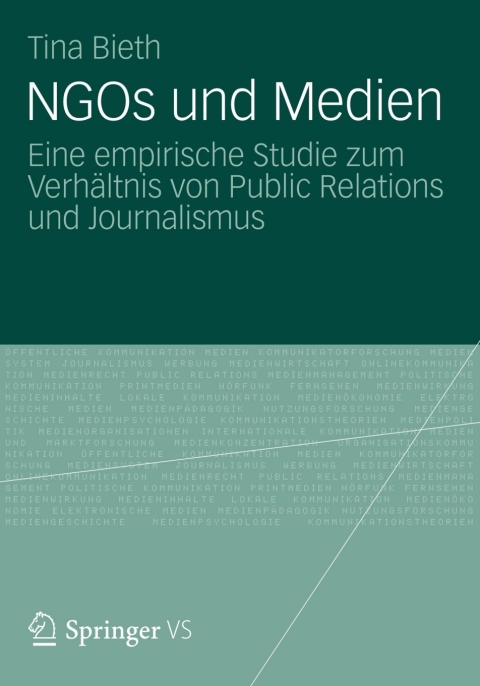 Cover image for book NGOs und Medien