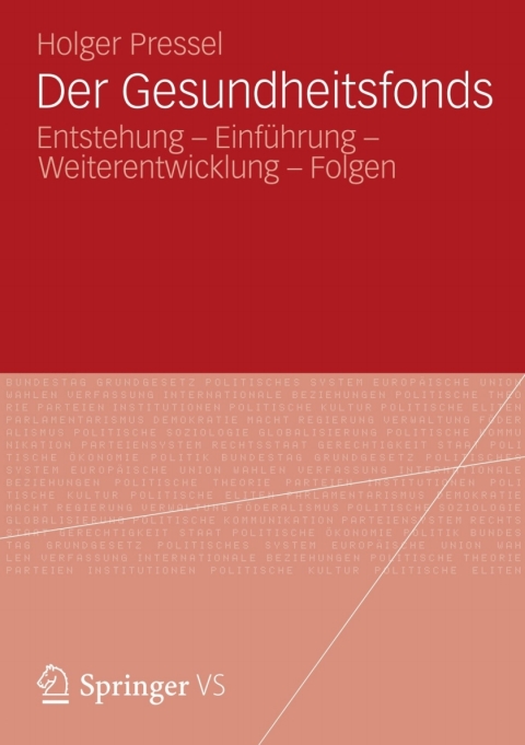 Cover image for book Der Gesundheitsfonds