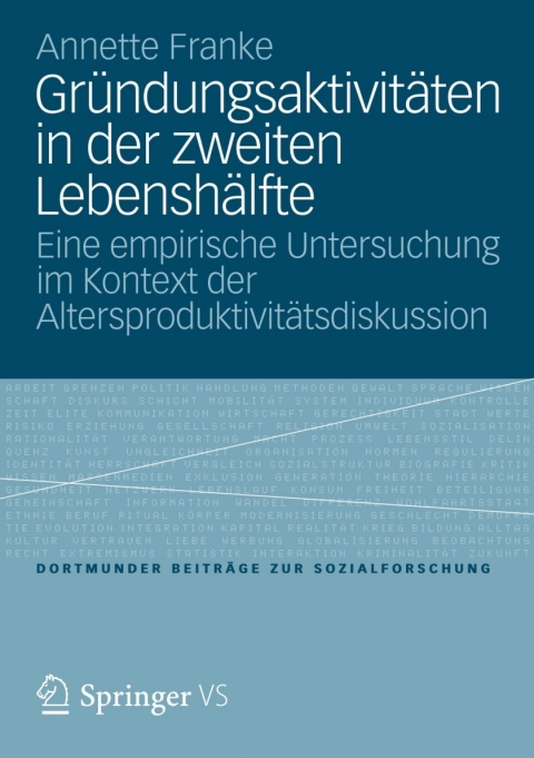 Cover image for book Gründungsaktivitäten in der zweiten Lebenshälfte