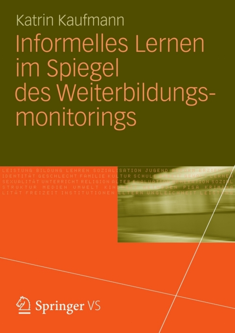 Cover image for book Informelles Lernen im Spiegel des Weiterbildungsmonitorings