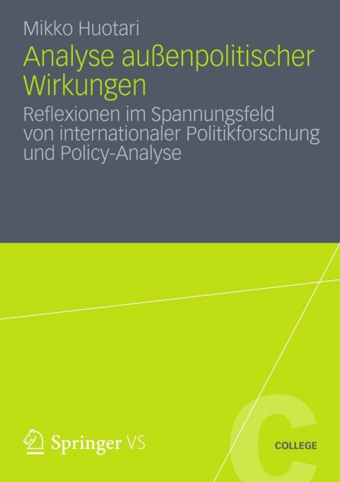 Cover image for book Analyse außenpolitischer Wirkungen