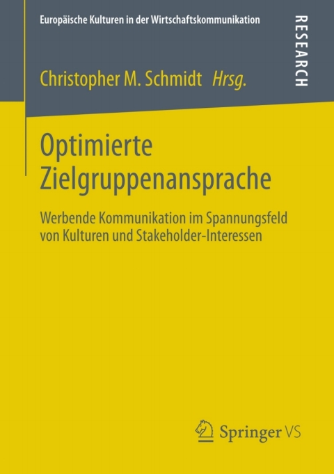 Cover image for book Optimierte Zielgruppenansprache