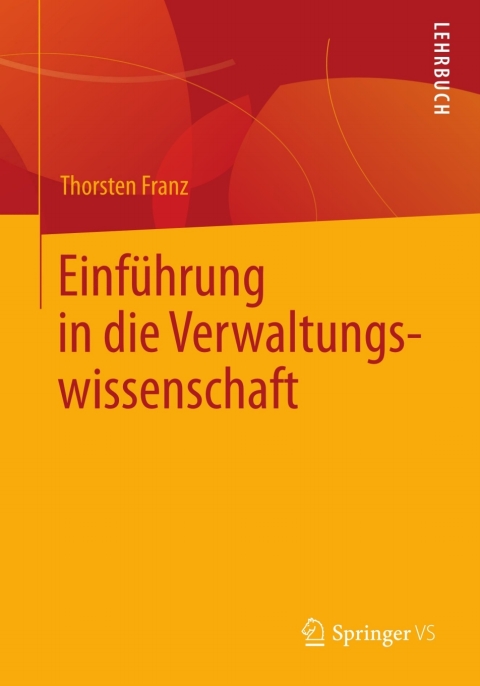 Cover image for book Einführung in die Verwaltungswissenschaft