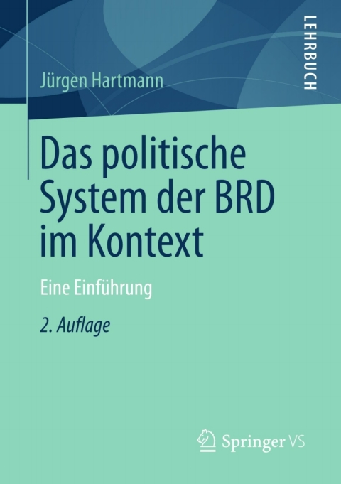 Cover image for book Das politische System der BRD im Kontext