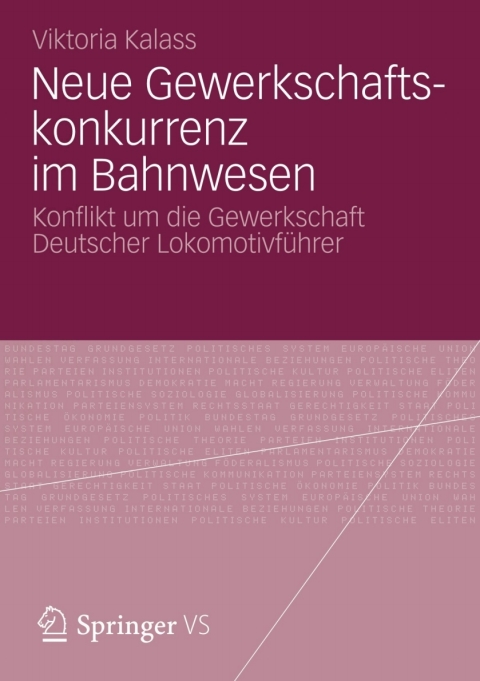 Cover image for book Neue Gewerkschaftskonkurrenz im Bahnwesen