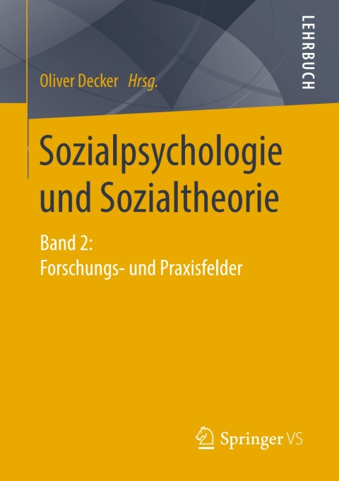 Cover image for book Sozialpsychologie und Sozialtheorie