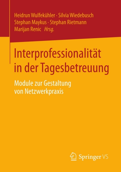 Cover image for book Interprofessionalität in der Tagesbetreuung