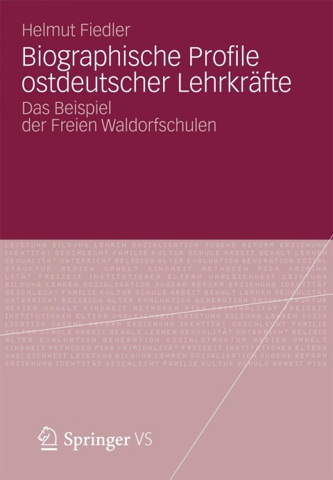Cover image for book Biographische Profile ostdeutscher Lehrkräfte
