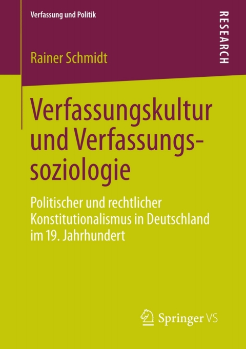 Cover image for book Verfassungskultur und Verfassungssoziologie