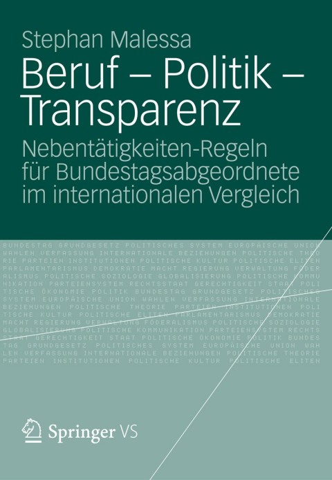 Cover image for book Beruf - Politik - Transparenz