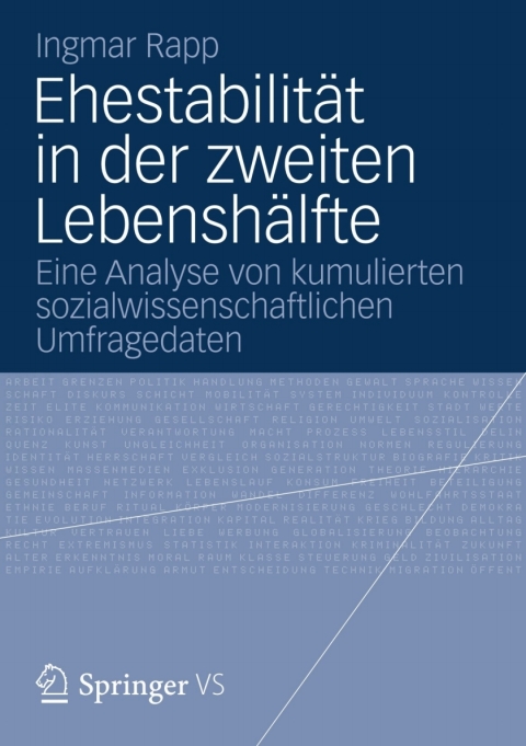 Cover image for book Ehestabilität in der zweiten Lebenshälfte