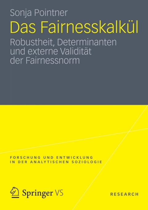 Cover image for book Das Fairnesskalkül