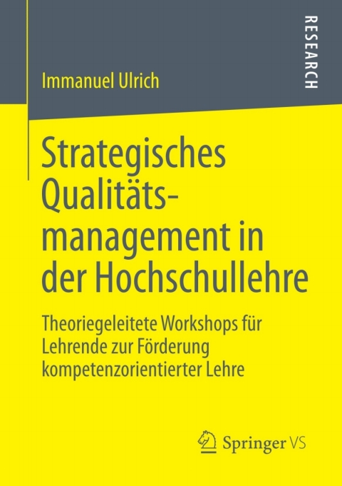 Cover image for book Strategisches Qualitätsmanagement in der Hochschullehre