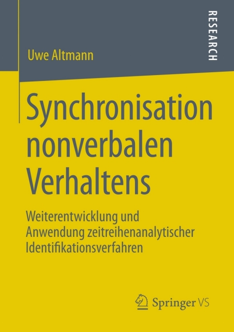 Cover image for book Synchronisation nonverbalen Verhaltens