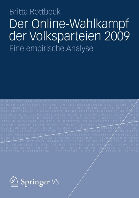 Cover image for book Der Online-Wahlkampf der Volksparteien 2009