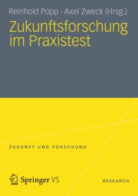 Cover image: Zukunftsforschung im Praxistest 9783531198361