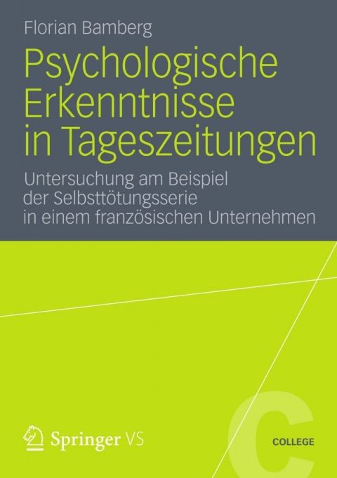 Cover image for book Psychologische Erkenntnisse in Tageszeitungen