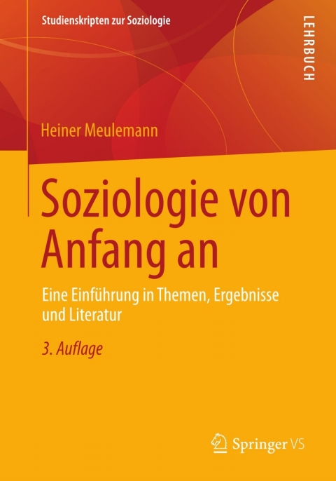 Cover image for book Soziologie von Anfang an