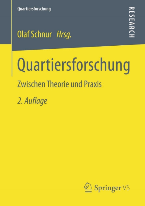 Cover image for book Quartiersforschung
