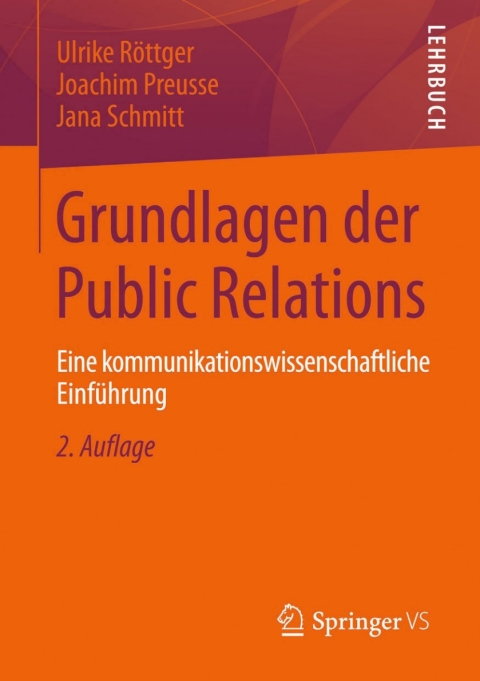 Cover image for book Grundlagen der Public Relations