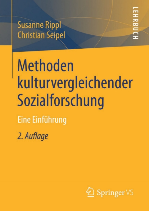 Cover image for book Methoden kulturvergleichender Sozialforschung