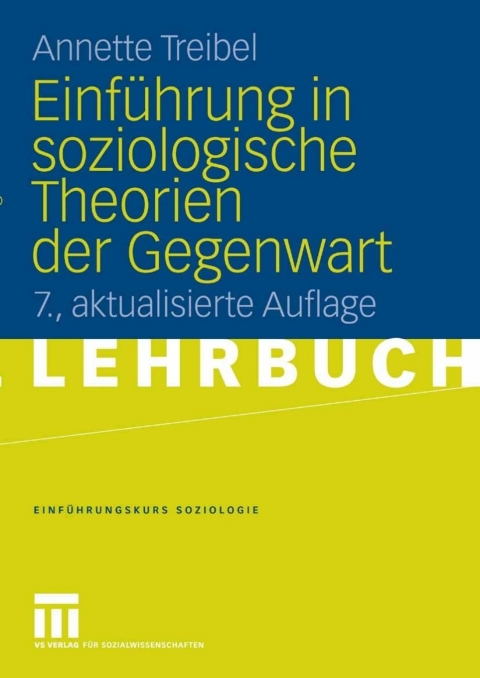 Cover image for book Einführung in soziologische Theorien der Gegenwart
