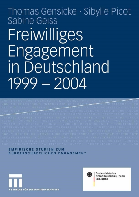 Cover image for book Freiwilliges Engagement in Deutschland 1999 - 2004