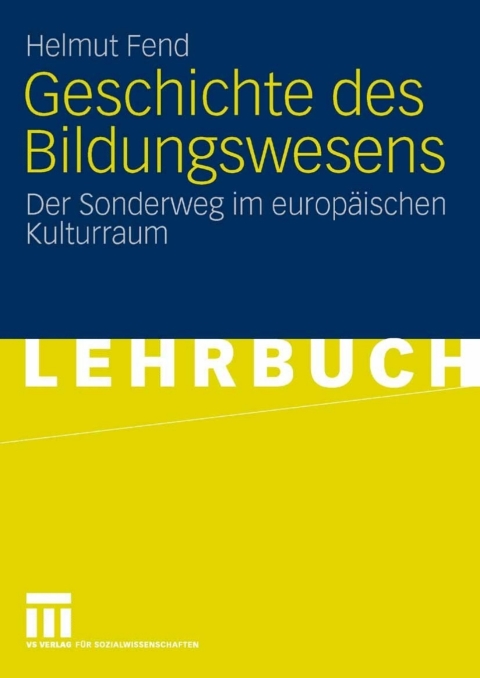 Cover image for book Geschichte des Bildungswesens