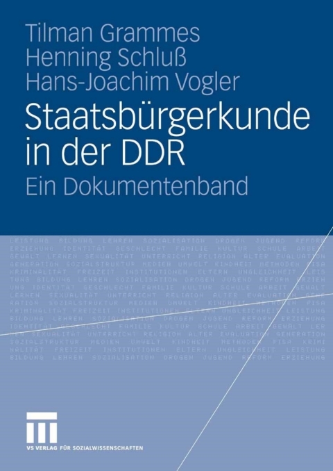 Cover image for book Staatsbürgerkunde in der DDR