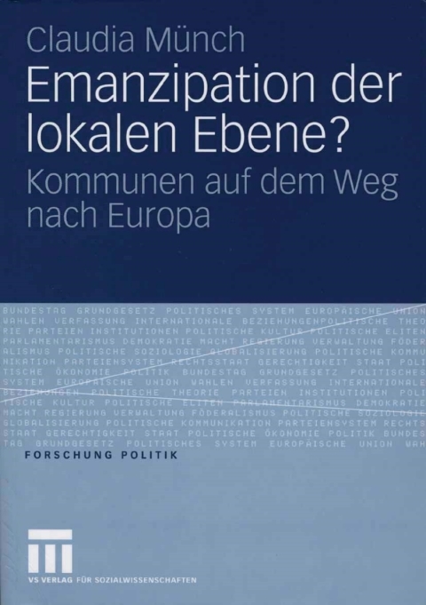Cover image for book Emanzipation der lokalen Ebene?