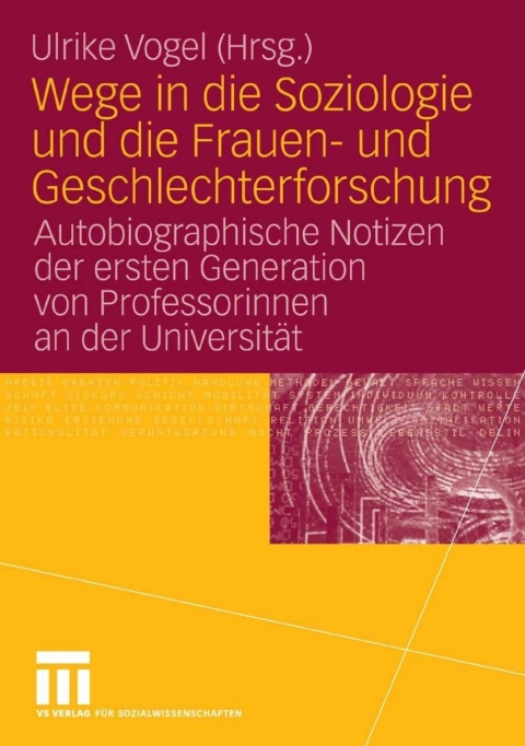Cover image for book Wege in die Soziologie und die Frauen- und Geschlechterforschung