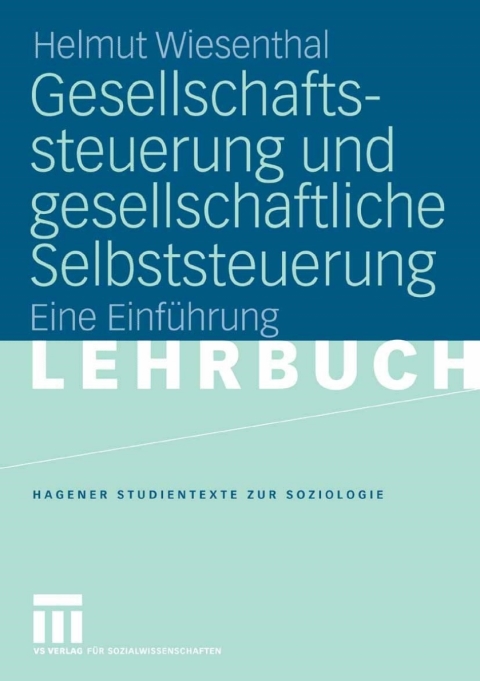 Cover image for book Gesellschaftssteuerung und gesellschaftliche Selbststeuerung