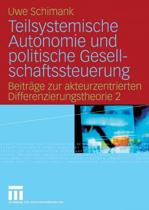 Cover image for book Teilsystemische Autonomie und politische Gesellschaftssteuerung