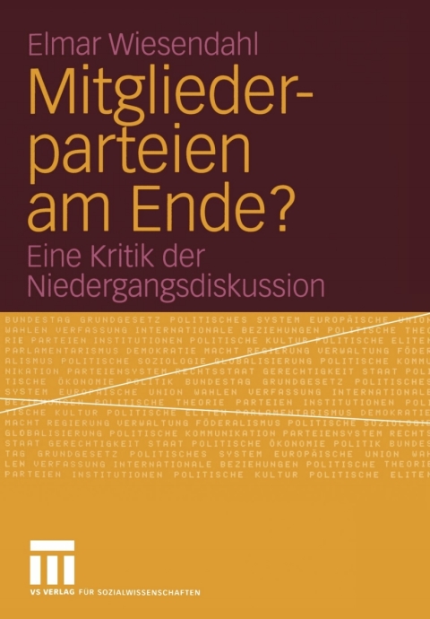 Cover image for book Mitgliederparteien am Ende?