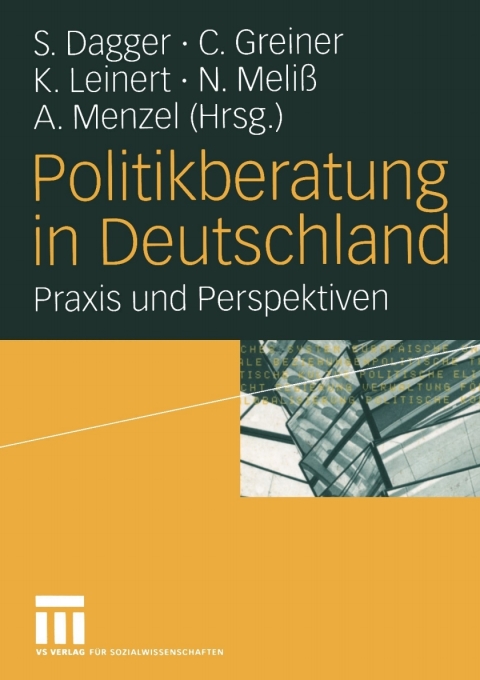 Cover image for book Politikberatung in Deutschland
