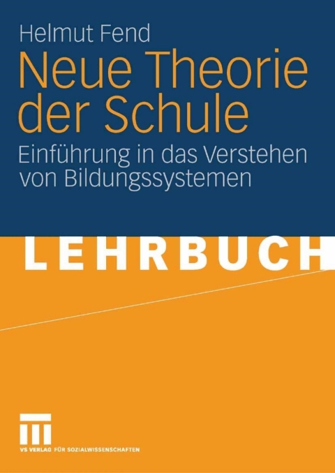 Cover image for book Neue Theorie der Schule